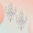 thumbnail image 3 of tredstone Embroidered Applique Sew On Flower Embroidery Patch for Cosplay Costumes Silver, 3 of 9