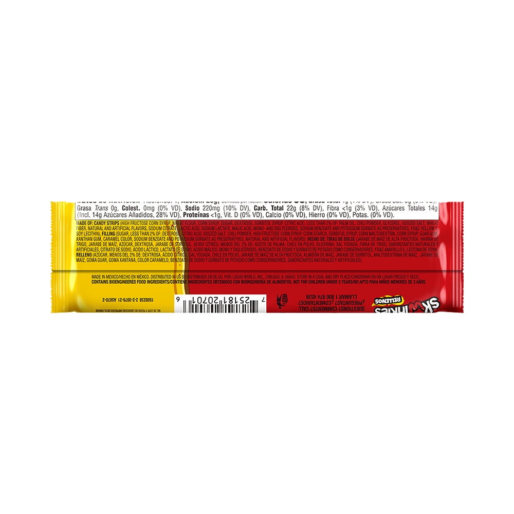 (4 pack) Lucas Skwinkles Rellenos Pineapple Tamarind Candy, 0.92 oz, 12 Pack