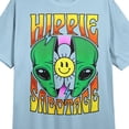 thumbnail image 5 of Hippie Sabotage Alien Head Smiling Sunflower Crew Neck Short Sleeve Blue Women's Night Shirt - Medium, 5 of 5