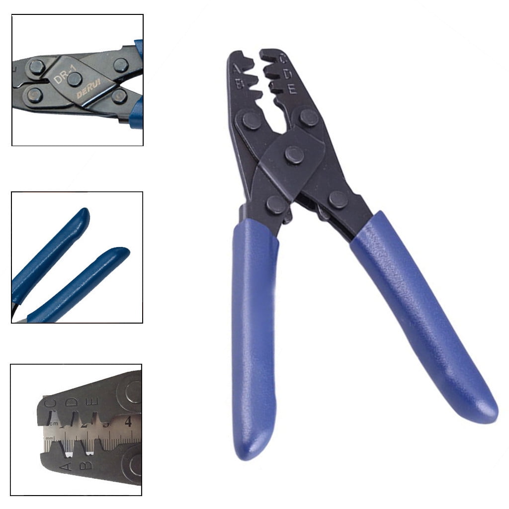 Handheld Crimping Tool Kit for 10-22 Awg Wiring, Heavy-Duty Carbon Steel Electrical Terminal Crimper, Versatile Multi-Tool for Auto and Home Repairs