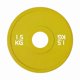 thumbnail image 3 of Disco de peso fraccional, disco de cambio pequeño, discos de barra fáciles de almacenar, entrenamiento Amarillo 15 kg, 3 of 9