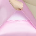 thumbnail image 3 of REGALWOVEN 1 Pcs Satin Pillow Cases for Hair and Skin Breathable, Cooling Pillow Covers Pink King, 3 of 7