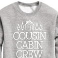 thumbnail image 3 of Instant Message - Cousin Cabin Crew - Vacation - Toddler & Youth Crewneck Fleece Sweatshirt, 3 of 6