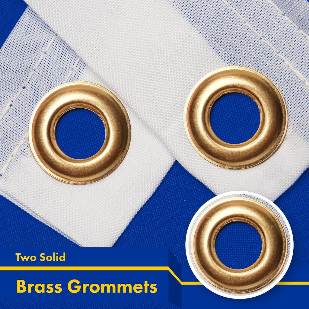 G128 2 Pack: European Union Flag | 3x5 Ft | LiteWeave Pro Series Printed 150D Polyester | Country Flag, Indoor/Outdoor, Vibrant Colors, Brass Grommets, Thicker and More Durable Than 100D 75D Polyester