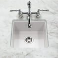 thumbnail image 2 of Houzer Platus 20 in White Fireclay Undermount Square Single Bowl Bar Sink - PTB-2020 WH, 2 of 8
