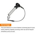 thumbnail image 3 of Uxcell Lock Pins with Button Handle, 304 Stainless Steel Quick Release Pin with 20 cm Wire, 10mm to 35mm, 3 of 6
