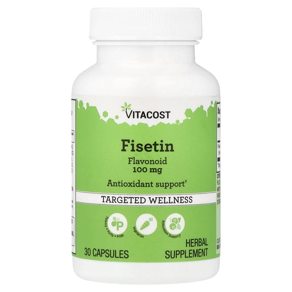 Vitacost Fisetin Flavonoid, 100 mg, 30 Capsules