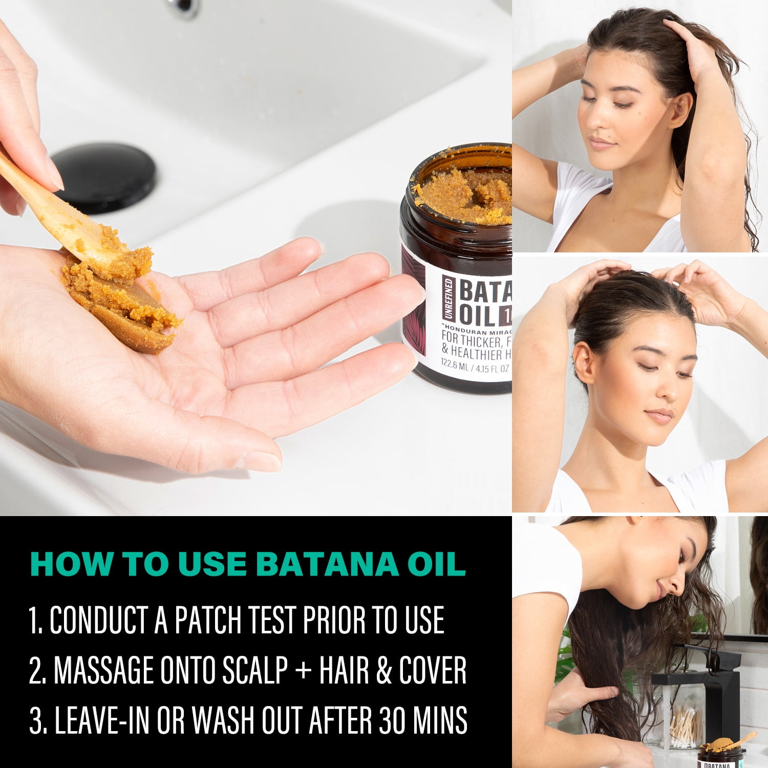 100% Unrefined Batana Oil from Honduras for Healthier Thicker Fuller Hair