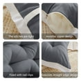 thumbnail image 5 of Bed Cushion Headboard Pillow Bed Cushion Back Support Headboard Pillow Soft Comfort Padding 24x20 Inch For Sofa Tatami Or Bedroom Dark Gray, 5 of 6