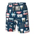 thumbnail image 4 of Logiee Dental Print Mens Swim Trunks Quick Dry Board Shorts,Breathable Hawaii Beach Shorts Swimwear Bathing Suits-3X-Large, 4 of 6