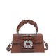 thumbnail image 5 of Bolsos de gran valor para mujer, otoño 2025, nuevo estilo, bolso de mano con estampado de cocodrilo brillante, versátil, informal, bandolera de hombro, pequeño bolso cuadrado, 5 of 5