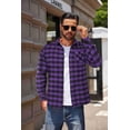 thumbnail image 6 of COOFANDY Mens Button Down Long Sleeve Shirts Jacket Slim Fit Flannel Shirt Casual Plaid Shirt, 6 of 6