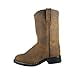 thumbnail image 3 of Smoky Mountain 3036Y-6.5R Oiled Distress Brown Leather Kids Boots, 3 of 4
