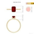 thumbnail image 5 of ANGARA Lab Grown 1 Ct Emerald-Cut Ruby Solitaire Classic Engagement Ring for Women in 14K Yellow Gold (Size-7x5mm) | July Birthstone, Anniversary, Jewelry Gift for Women | Lab-Grown Ruby Ring, 5 of 8