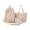 Beige, variant on Otqutp 4-Piece Student Backpack Combo Cherry Bow Backpack Large Capacity Bookbag Traveling Hiking Bag