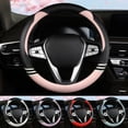 thumbnail image 2 of Soumake Car Steering Cover All-season Sweat-proof Breathable Universal Micro Fiber Leather Car Steering Wheel Protector for Driver, 2 of 8