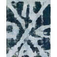 thumbnail image 1 of Ahgly Company Indoor Rectangle Abstract Light Steel Blue Abstract Area Rugs, 2' x 4', 1 of 6