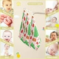 thumbnail image 3 of Dreamtimes 3 PCS Cute Christmas Trees Baby Muslin Washcloths, Cartoon Candy Gingerman Face Towel Burp Cloths Ultra Soft Absorbent Cotton Bath Wipes Towels for Newborn Boys Girls, 3 of 7