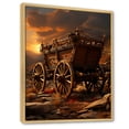 thumbnail image 2 of Designart "Horizon With An Old American Cart In Texas" Old American Cart Floater Framed Wall Art Prints, 2 of 5