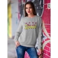 thumbnail image 2 of You Are Loved Bubblegum Banner Sweatshirt Women -Smartprints Designs, Female 4X-Large, 2 of 4