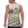 thumbnail image 3 of Xecao Vineyard Landscape Men's Tank Top Workout Quick Dry Sleeveless Gym Jogging Muscle Shirts Summer Swim Beach Tops, 3 of 9