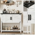 thumbnail image 4 of Huloretions Console Sofa Table With Storage,Farmhouse Entryway Table With 2-Door Cabinet,Coffee Bar Cabinet Coffee Bar Table Buffet Sideboard For Living Room, 4 of 9