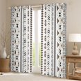 thumbnail image 2 of Feelyou Aztec Triangle Blackout Curtains Set of 2 (52x84 Each), Bohemian Mandala Hippie Window Curtains, Hippie Vintage Fashion Curtains and Drapes, Living Room Curtains Decor, 2 of 6