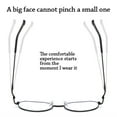thumbnail image 6 of Office Portable Durable Computer Goggles Anti-Blue Light Glasses Ultra Light Frame Oversized Eyeglasses BLACK GOLD, 6 of 8