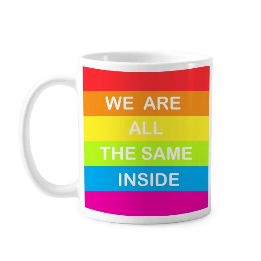 Rainbow Transgender LGBT Mug Pottery Cerac Coffee Porcelain Cup