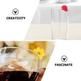 thumbnail image 4 of EeaseMX 14 marcadores de silicona para copas de vino, identificadores decorativos para copas de vino., 4 of 7
