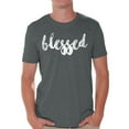 thumbnail image 1 of Awkward Styles Thanksgiving T-Shirt Blessed Shirts for Men, 1 of 4