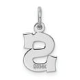 thumbnail image 3 of Auriga Fine Jewelry 14K White Gold Block Letter S Pendant for Women, 3 of 6