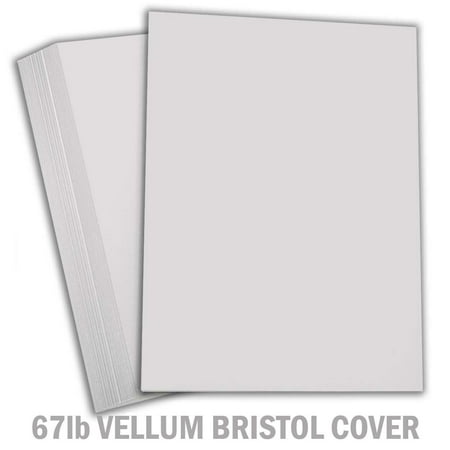 Hamilco Colored Carstock Thick Paper Gray Bristol Vellum Card Stock for Scrapbook Craft 8 1/2 x 11