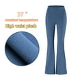 thumbnail image 7 of Rovga Women Yoga Long Pants Ladies Solid Color High Waist Slim Casual Pants Elastic Elastic Fashion Micro Flared Pants, 7 of 7
