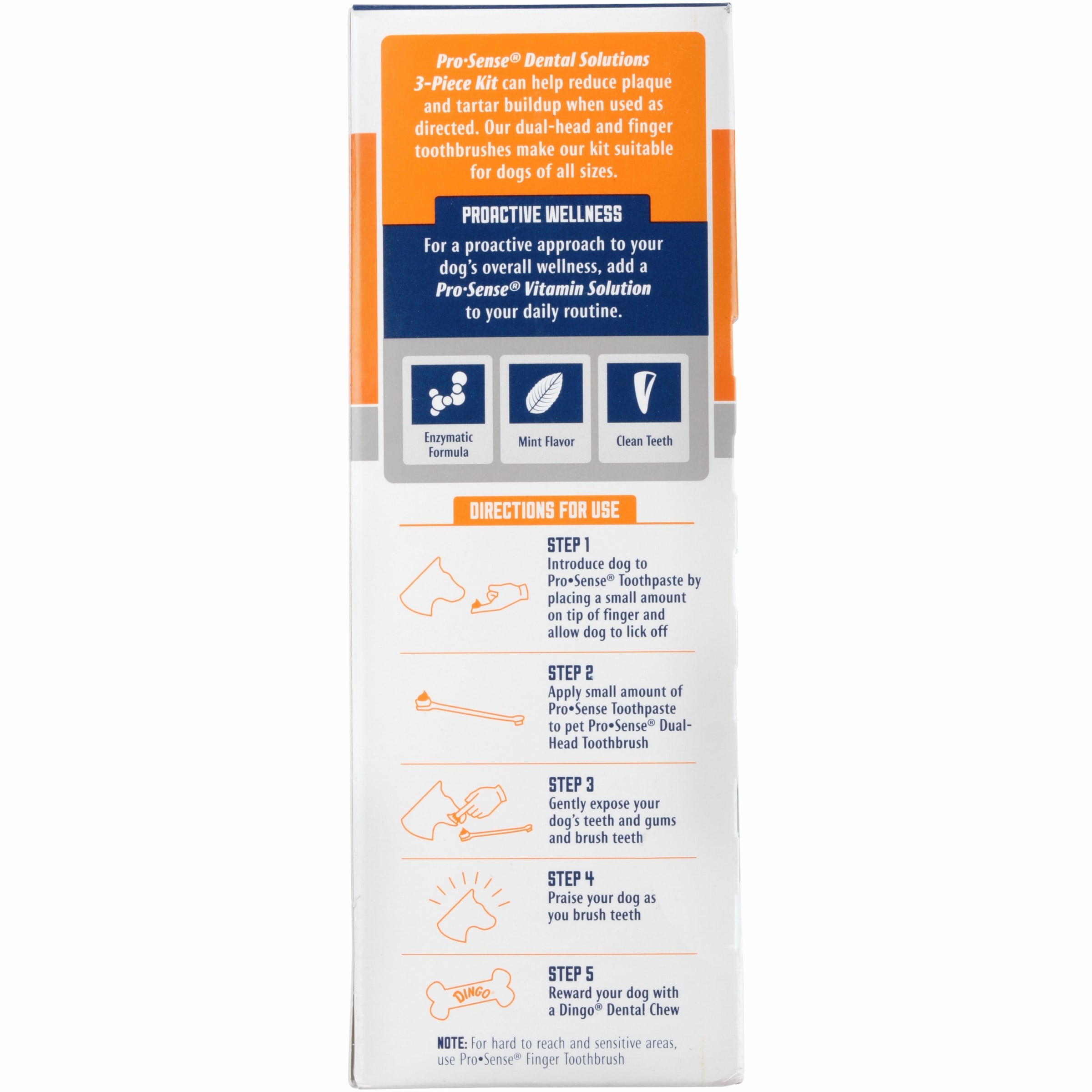 Pro Sense Dental Solutions For Dogs Enzymatic Formula 3 Piece Kit