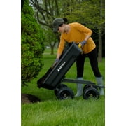 Gorilla Carts 4 Cu. ft. Poly Garden Dump Cart, 600 lbs. Capacity, 35 in. x 22 in. Bed, 10 in. Tires