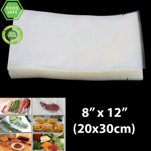 Eshoppercity 100 BPA Free Food Vacuum Sealer bags 8"x12" Quart Size