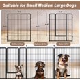 thumbnail image 4 of Dog Playpen Simple Deluxe, 32 cm de altura, 16 paneles, valla negra, 4 of 7