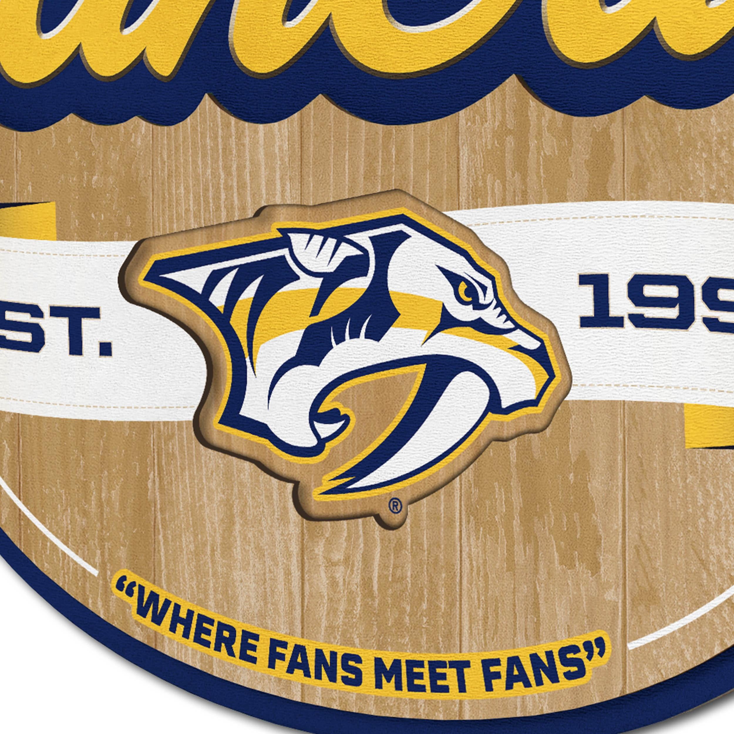 YouTheFan NHL Nashville Predators Fan Cave Sign