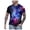 A-Blue, variant on Tiweut Short Sleeve T Shirt for Men 3D Digital Print Starry Sky Crew Neck Tops