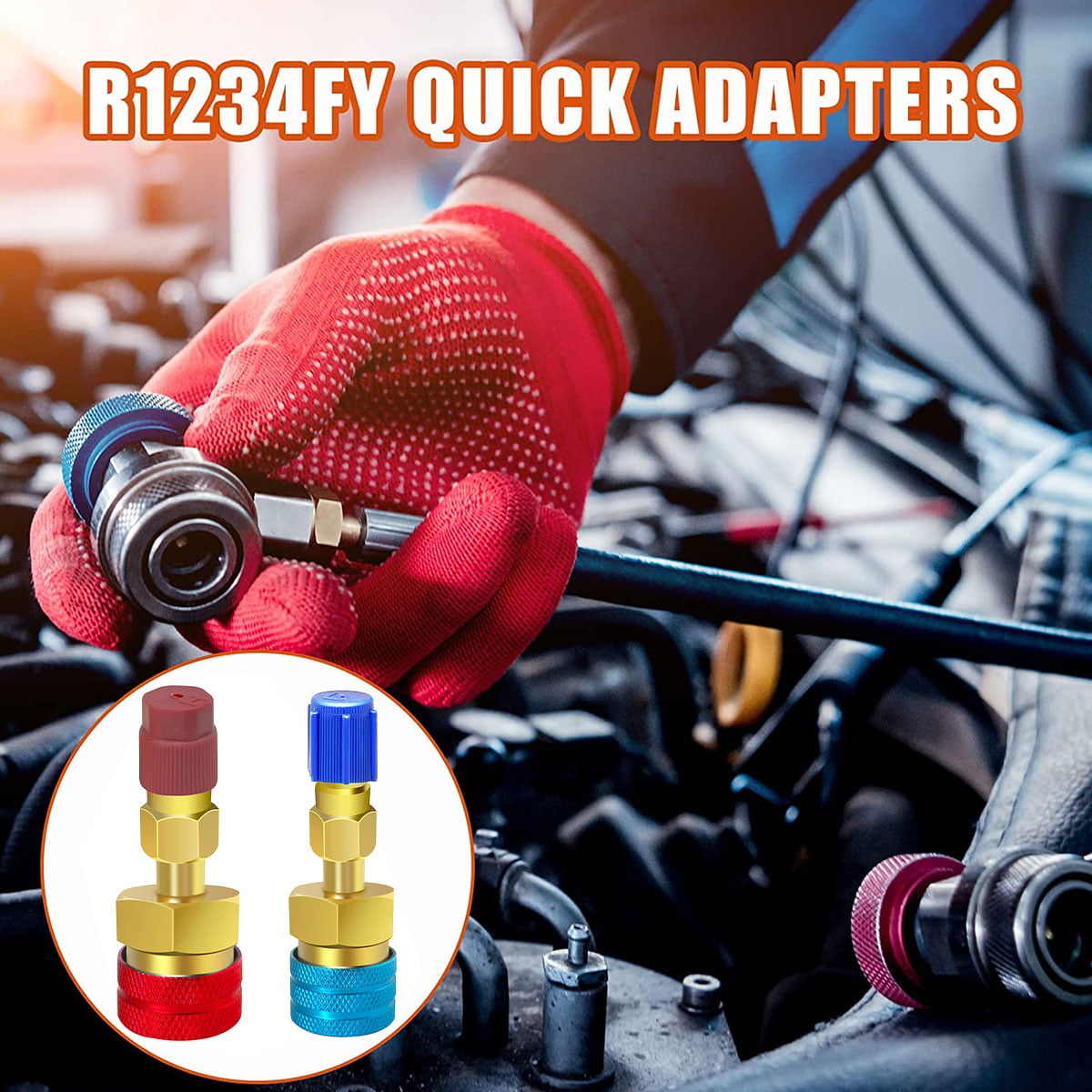 Car Ac R134a R1234yf Quick Coupler R134a Adapter Fittings For Ac System  Qc15