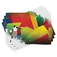 thumbnail image 1 of Ambesonne Colorful Place Mats Set of 4, Basketball Modern Art, Standard Size, Multicolor, 1 of 6
