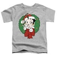 thumbnail image 2 of Betty Boop Christmas Wreath Kids T Shirt (4) for Toddler Boys and Girls, Athletic Heather, 2 of 3