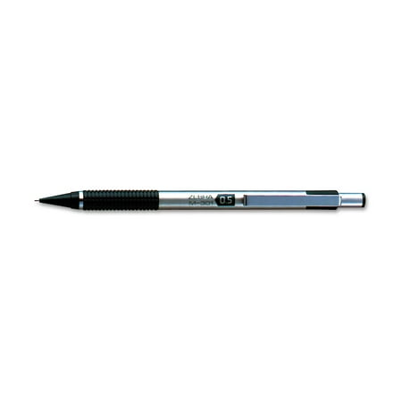 Zebra M-301 Mechanical pencl 0.5 mm Stainless Steel w/Black Accents Barrel 54010