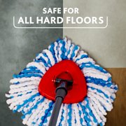 Vileda H2PrO Spin Mop Refill, 1 Pack - Blue & White Microfibre Mop Head Pad