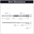thumbnail image 5 of Hickory Hardware P1029-14-2C-5B 14 in. Center Mount Drawer Slide, Cadmium - Pack of 5, 5 of 6