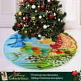 thumbnail image 6 of FMSHPON Easter BasketEggsChickens Greeting Xmas Christmas Tree Skirt Stand Mat for Holiday Party Decoration Indoor Outdoor 36 inches, 6 of 6