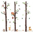 thumbnail image 1 of Pegatinas decorativas para ventana con animales del bosque, vinilo ecológico despegable y adherible para la decoración de habitaciones de niños, calcomanías de arte de pared con árboles grandes y, 1 of 6