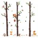 thumbnail image 1 of Calcomanías de pared inspiradas en la naturaleza, animales del bosque vibrantes y calcomanías de ventanas de árboles grandes para decoración del hogar, diseño estético perfecto para la decoración de, 1 of 6