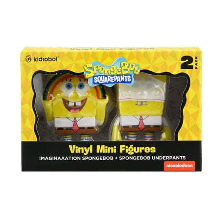 Spongebob – 3" Vinyl Figures – Imaginaaation SpongeBob & SpongeBob UnderPants 2 Pack